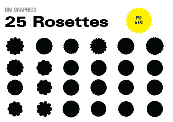 25 Rosettes: Creative Design Elements
