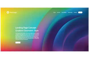 Abstract and Colorful Background of Header Web: A Versatile Design Solution