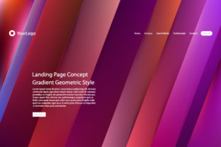 Abstract Colored Gradient Mesh Background