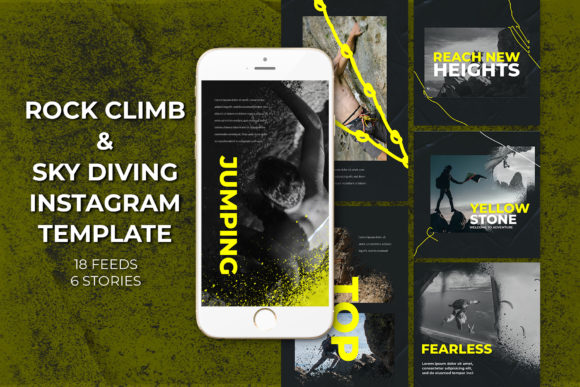 Rock Climb Sky Diving Instagram: Creative Design Made Easy