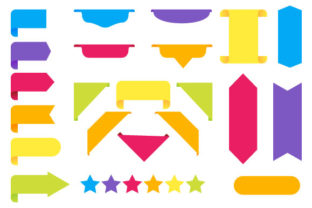 Web Design Elements Corners Banners Star